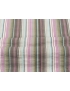 Stretch Cloque Cotton Fabric Stripe Multicolor