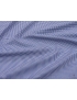 Stretch Poplin Shirting Fabric Check Light Blue White