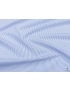 Poplin Shirting Fabric NE 100/2 Stipe Sky Blue White - Carlo Barbera