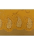 Mtr. 1.70 Silk Chiffon Panel Fabric Paisley Cinnamon Luigi Verga