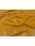 Mtr. 1.70 Silk Chiffon Panel Fabric Paisley Cinnamon Luigi Verga