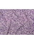 BIO Cotton Sateen Fabric Floral Purple