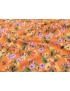 BIO Cotton Fabric Floral Orange Pierre Cardin 