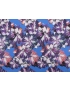 Cotton Sateen Fabric Floral Azure Blue Pierre Cardin 