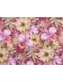 Cotton Sateen Fabric Floral Burgundy Pierre Cardin 