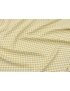 Viscose Wool Jacquard Fabric Pied de Poule Yellow - Mantero