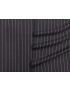 Pinstripe Cool Wool Fabric Anthracite Grey Made in Italy