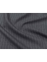 Mtr. 3.20 Pinstripe Cool Wool Fabric Medium Grey Mèlange