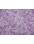 Linen Cotton Fabric Jacquard Floral Lavender Made in Italy