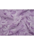 Linen Cotton Fabric Jacquard Floral Lavender Made in Italy