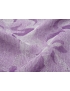 Linen Cotton Fabric Jacquard Floral Lavender Made in Italy