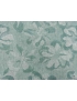 Linen Cotton Fabric Jacquard Floral Arcadia Green Made in Italy