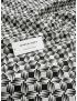 Mtr. 2.40 Silk Blend Jacquard Fabric Geometric Black - Emanuel Ungaro