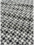 Mtr. 2.40 Silk Blend Jacquard Fabric Geometric Black - Emanuel Ungaro