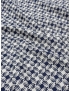 Tessuto Jacquard Misto Seta Geometrico Blu - Emanuel Ungaro