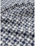 Tessuto Jacquard Misto Seta Geometrico Blu - Emanuel Ungaro