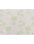 Mtr. 0.90 Embossed Fabric Floral Green Light Pink