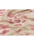Mtr. 1.25 Jacquard Fabric Floral Skin Pink Freesia