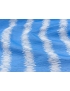 Tessuto Raffia Geometrico Azzurro Bianco - Sarli