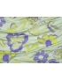 Mtr. 1.25 Jacquard Fabric Floral Green Lilac - Carnet Style
