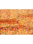 Mtr. 1.70 Jacquard Cotton Fabric Abstract Orange - Mantero