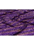 Stretch Sequins Fabric Stripe Purple Copper