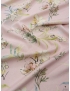 Bourette Silk Fabric Floral Quatz Pink