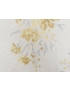 Silk Taffeta Fabric Floral Ivory Gold Silver - Luigi Verga