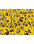 Viscose Crepe Fabric Flowers Yellow 