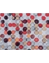 Lyocell Fabric Bubbles Grey Red