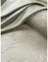 Silk Blend Embossed Fabric Abstract Oyster White Platinum Lamé Emanuel Ungaro