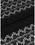 Cotton Macramè Lace Fabric Floral Black Emanuel Ungaro