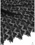 Cotton Macramè Lace Fabric Floral Black Emanuel Ungaro