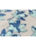 Fil Coupè Organza Fabric Foliage Skin Pink Aquamarine Green Blue Emanuel Ungaro