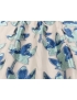 Fil Coupè Organza Fabric Foliage Skin Pink Aquamarine Green Blue Emanuel Ungaro
