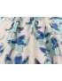 Fil Coupè Organza Fabric Foliage Skin Pink Acquamarine Green Blue Emanuel Ungaro