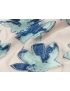 Fil Coupè Organza Fabric Foliage Skin Pink Aquamarine Green Blue Emanuel Ungaro