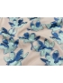Fil Coupè Organza Fabric Foliage Skin Pink Aquamarine Green Blue Emanuel Ungaro