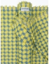 Viscose Blend Chanel Fabric Pied de Poule Lemon Yellow Powder Blue Ungaro