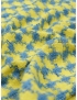 Viscose Blend Chanel Fabric Pied de Poule Lemon Yellow Powder Blue Ungaro
