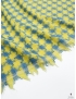 Viscose Blend Chanel Fabric Pied de Poule Lemon Yellow Powder Blue Ungaro