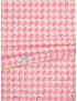 Viscose Blend Chanel Fabric Pied de Poule Flourescent Pink Cream Ungaro