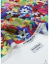 Mt. 1,15 Tessuto Jacquard Seta Floreale Multicolore - Emanuel Ungaro