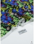 Tessuto Seta Chiffon Dévoré Astratto Azzurro - Emanuel Ungaro