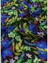 Tessuto Seta Chiffon Dévoré Astratto Azzurro - Emanuel Ungaro