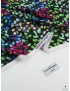 Tessuto Satin Seta Nero Multicolore - Emanuel Ungaro