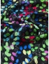 Tessuto Satin Seta Nero Multicolore - Emanuel Ungaro