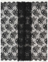 Cotton Blend Chantilly Lace Fabric Floral Black Emanuel Ungaro