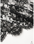 Cotton Blend Chantilly Lace Fabric Floral Black Emanuel Ungaro