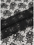 Cotton Blend Chantilly Lace Fabric Floral Black Emanuel Ungaro